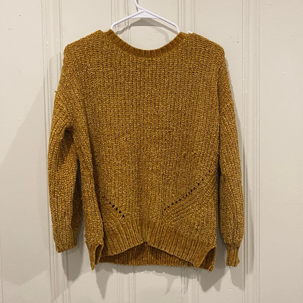 True Craft Mustard Knit Sweater